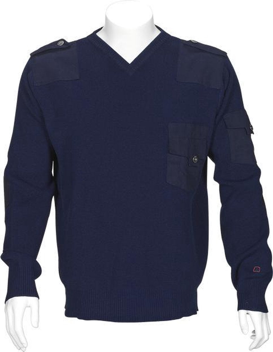 T'RIFFIC TITAN Commandotrui v-hals donkerblauw - Maat 3XL