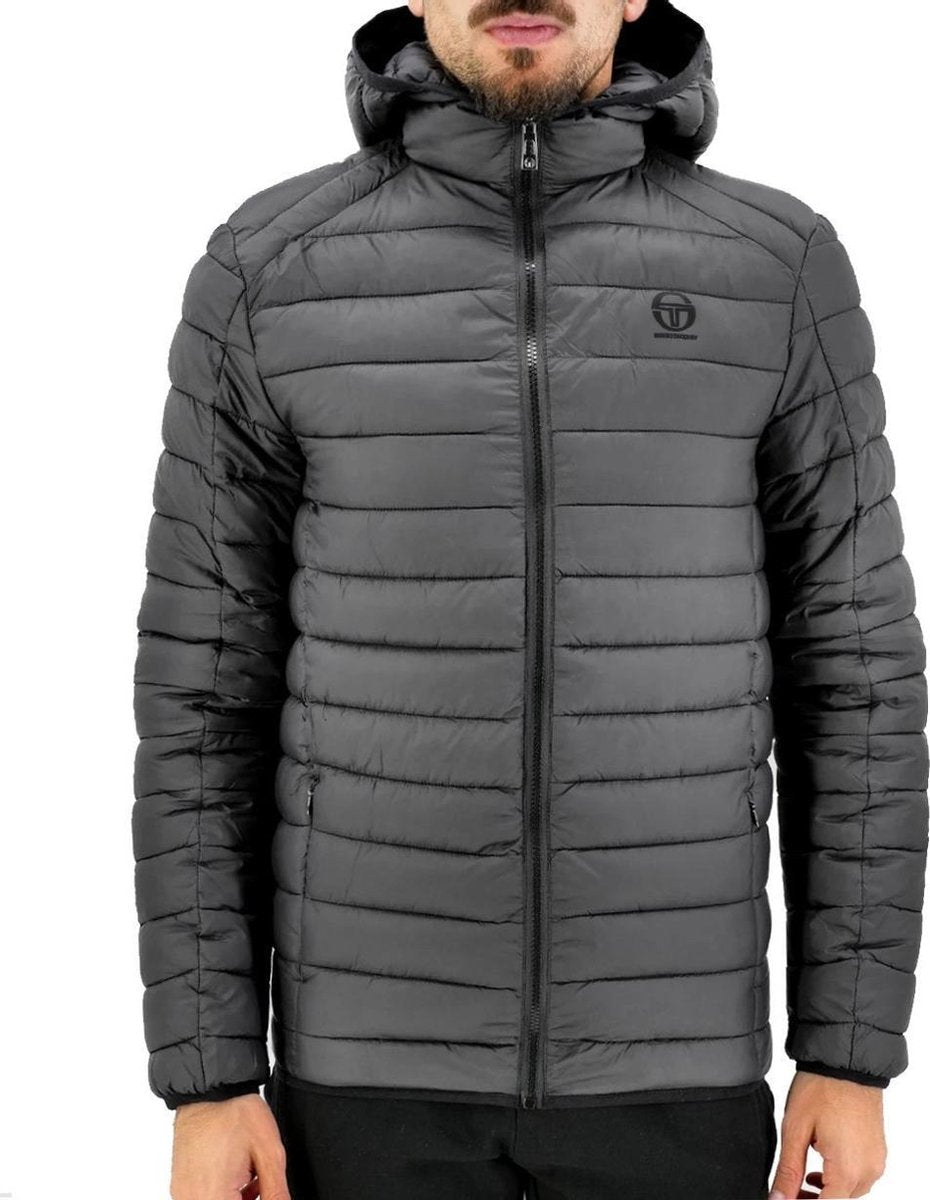 Sergio Tacchini - Stadium Jacket Hood Iconic - Grijs - Heren - maat  XL