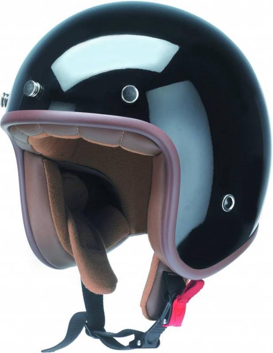 Redbike RB-766 jethelm glans zwart maat XXL