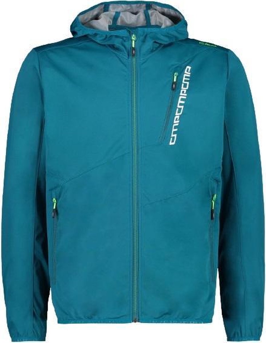 Cmp Outdoorjas Softshell Heren Polyester Turquoise Maat L