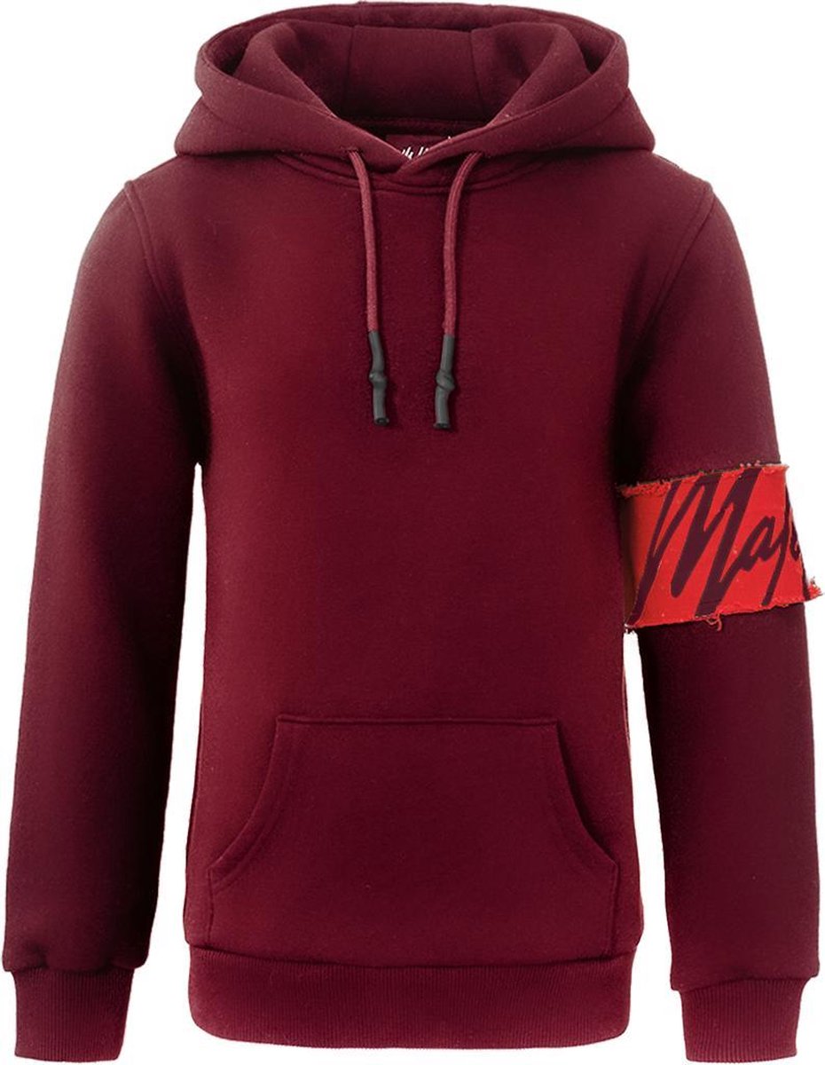 Malelions Junior Captain Hoodie - Bordeaux/Koraal - 10 | 140