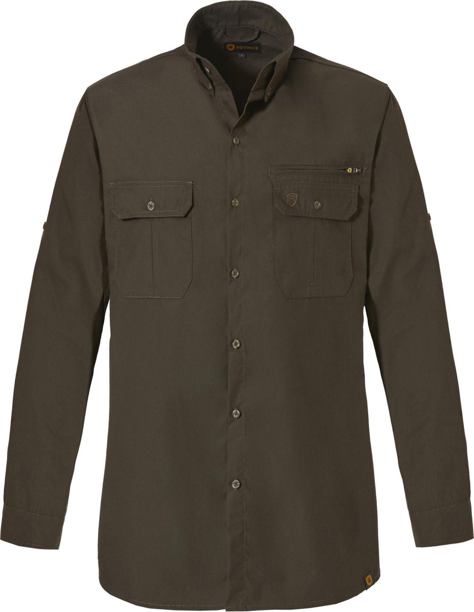 Rovence Ergoline – Heren Outdoor Shirt Anti-teek – Groen maat XXL
