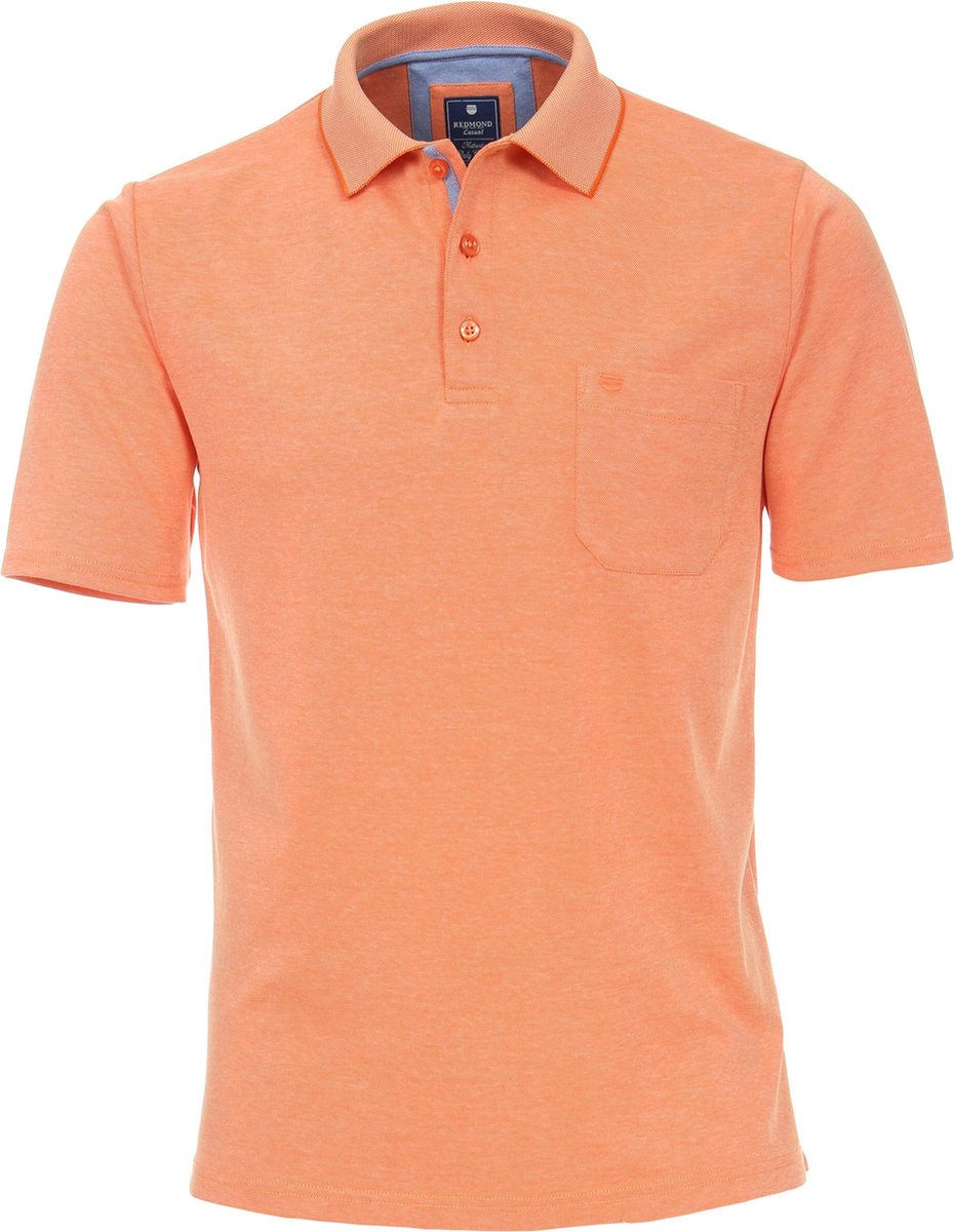 Redmond Regular Fit poloshirt - oranje melange -  Maat: 5XL