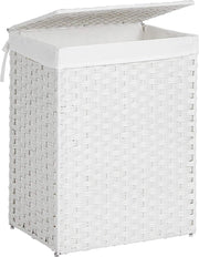 Wasmand met de hand gevlochten