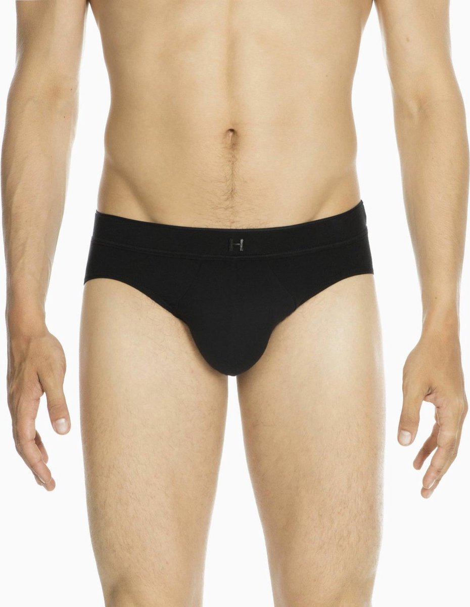 HOM Best Modal Comfort Zwarte Mini Slip Elastaan En Modal - S