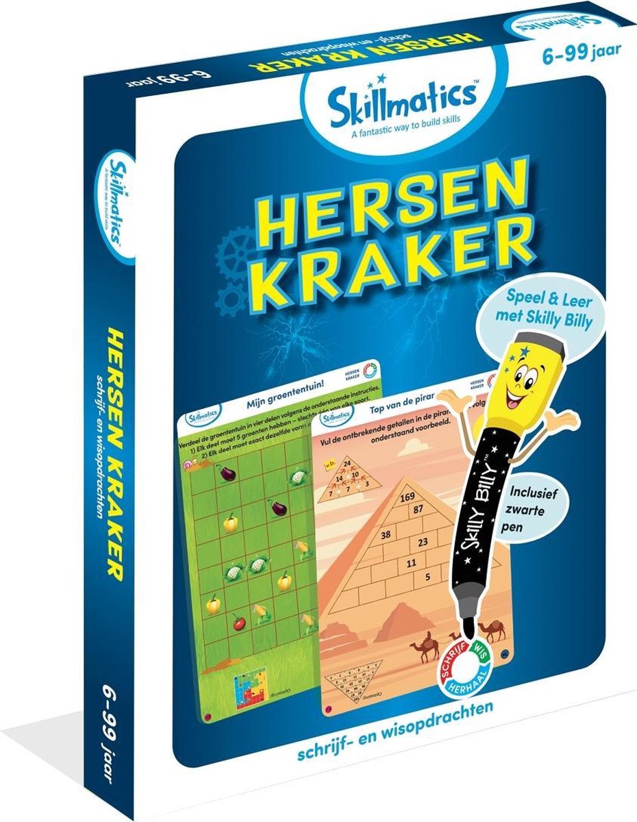 Skillmatics - Hersen Kraker - Concentratie - hoofdrekenen - woordenschat opbouwen