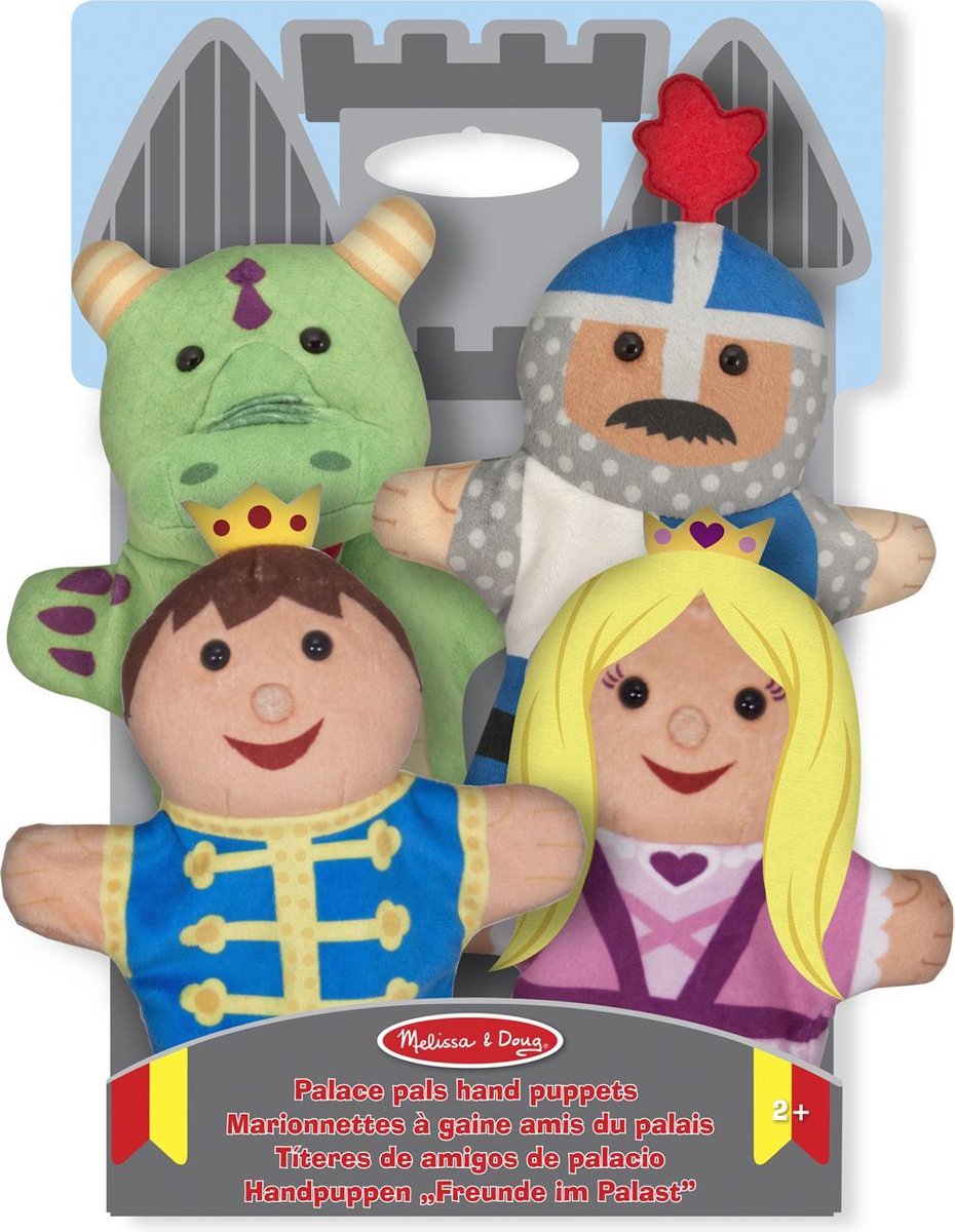 Melissa & Doug Kasteelvriendjes handpoppen (set van 4) - prins