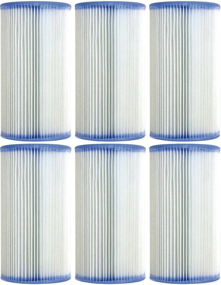 Intex - Patroonfilter Navulling - Type A - 6 stuks - Zwembadfilter - Filtercartridge - Voordeelpakket