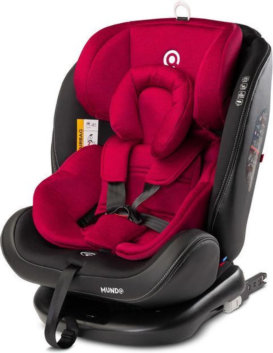 HIBABY MUNDO 0-36 KG ISOFIX - 360 Graden Draaibaar Rood