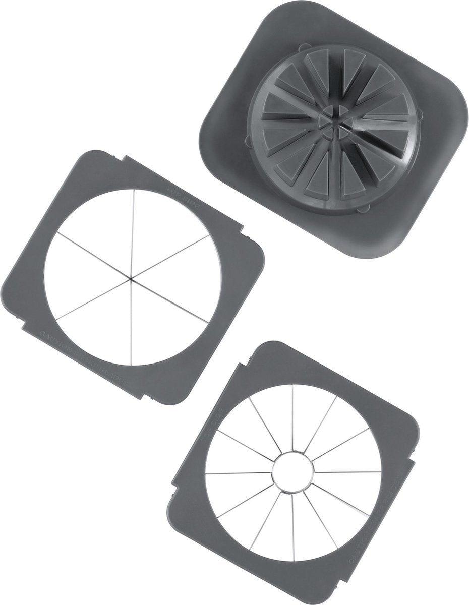Lurch KUBUS 2 messenroosters - aardappelwedges/appels - 12x10.5x7.5cm