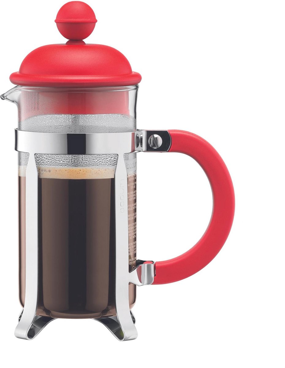 Bodum Caffettiera cafetière - 3 kops - 0.35 l - Rood