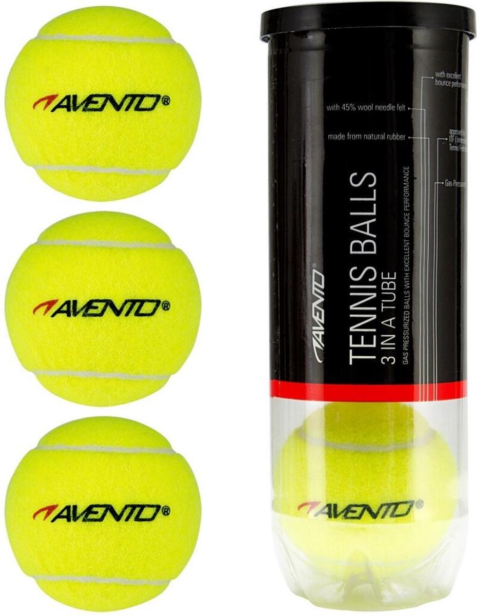 Avento Tennisballen in Koker 3 Stuks