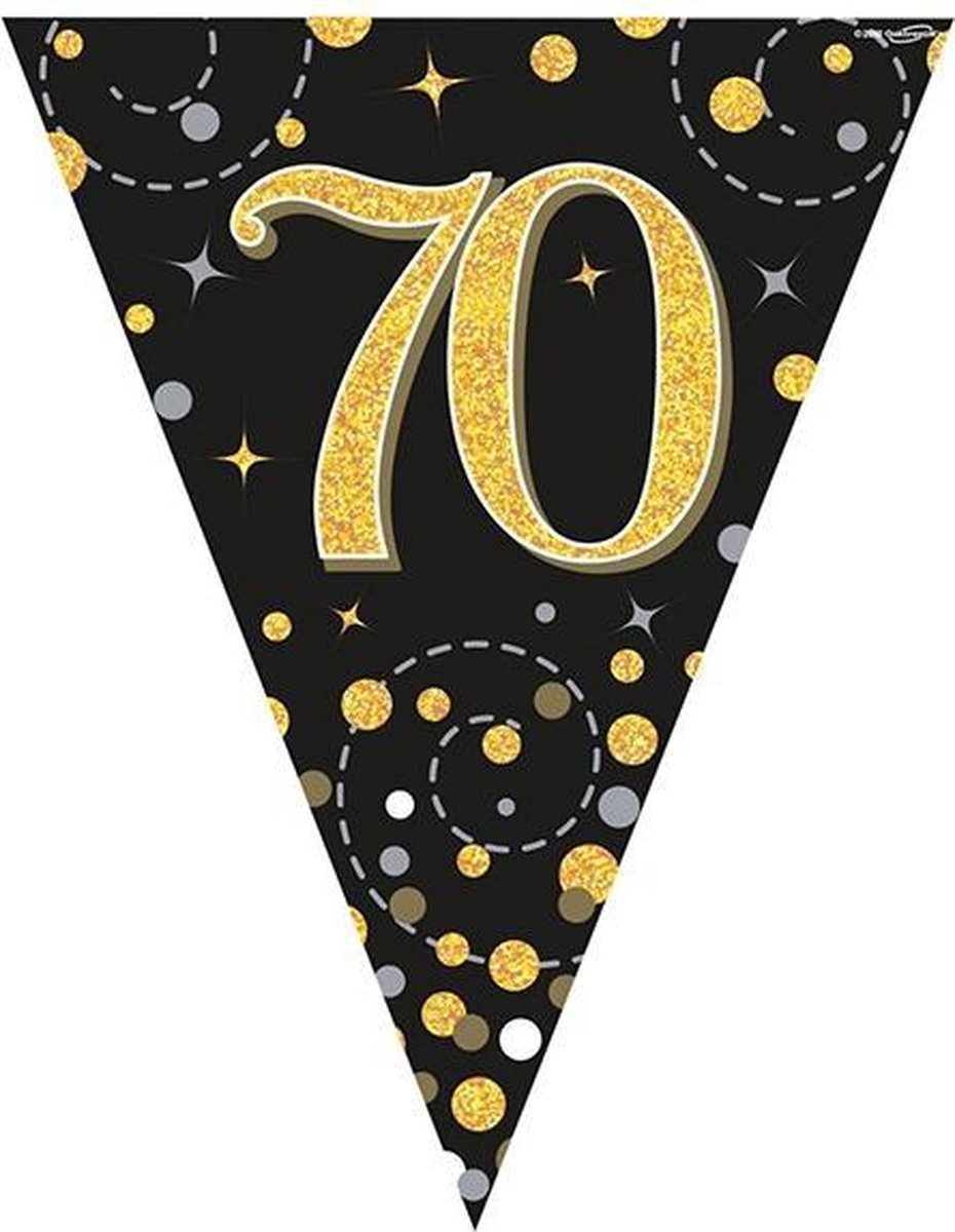 Vlaggenlijn 70 jaar Zwart Goud