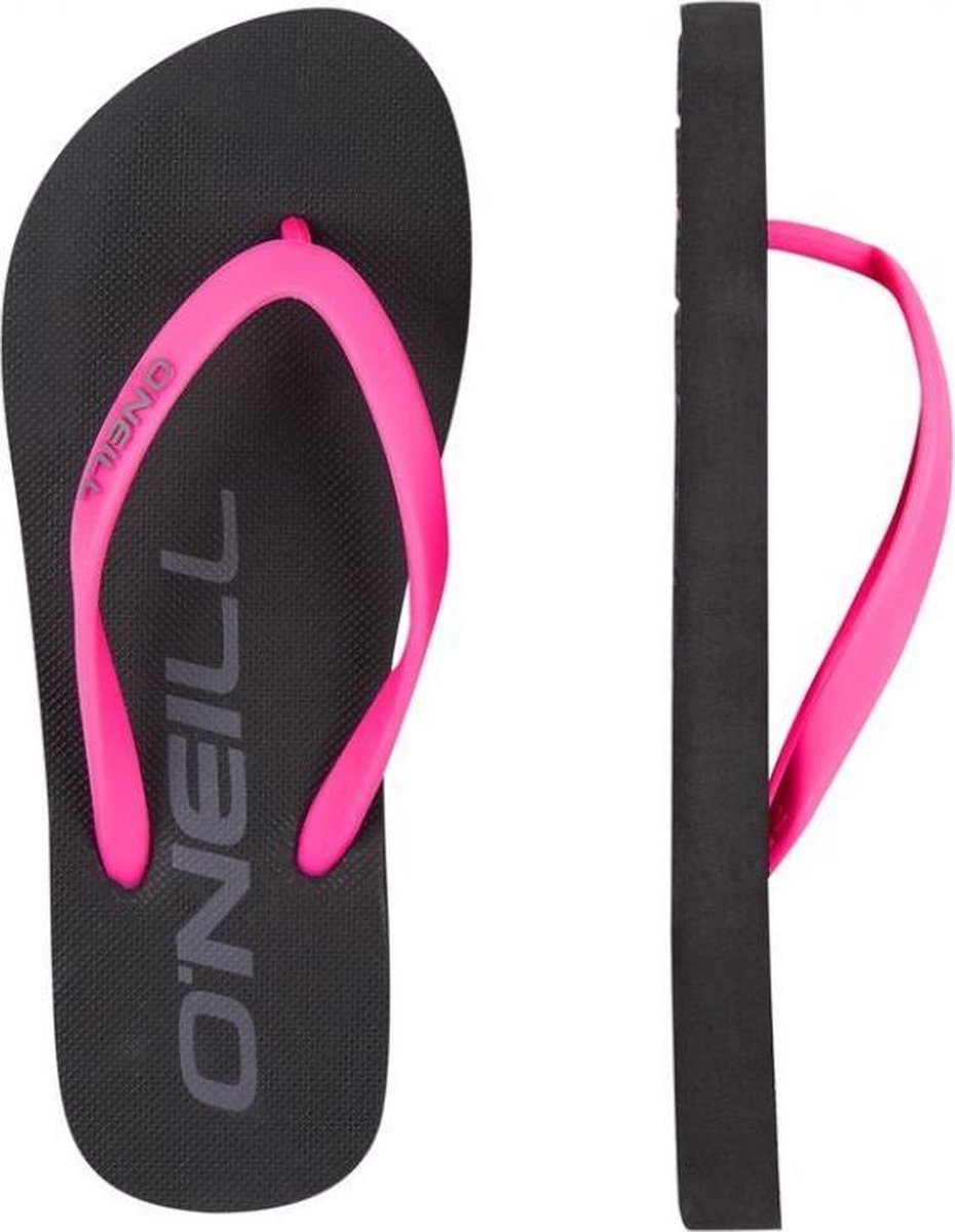 O'Neill - FG Logo Sandals - Teenslippers - Kinderen - Zwart/Roze - 9A9976-9010