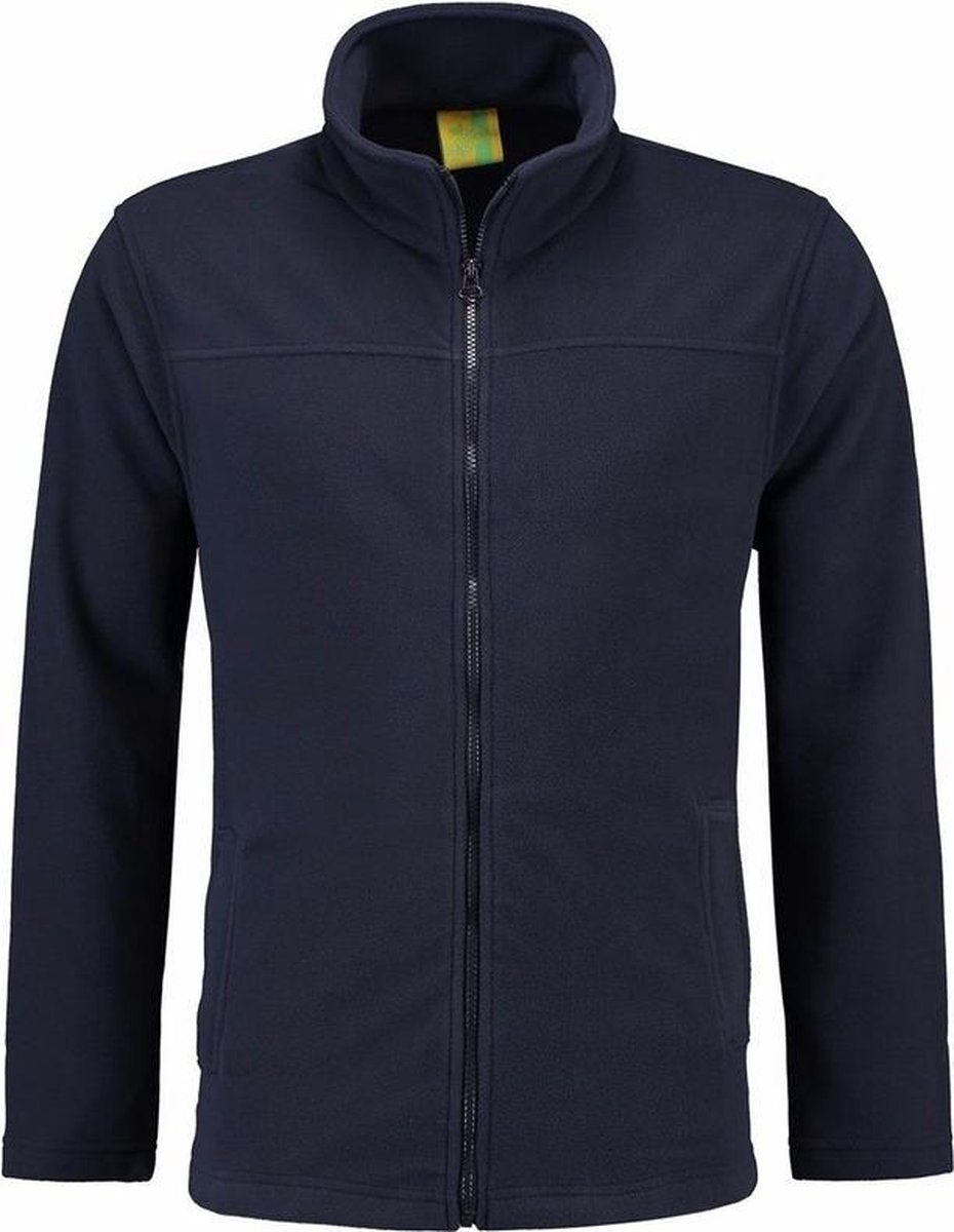 Navy fleece vest met rits voor volwassenen M