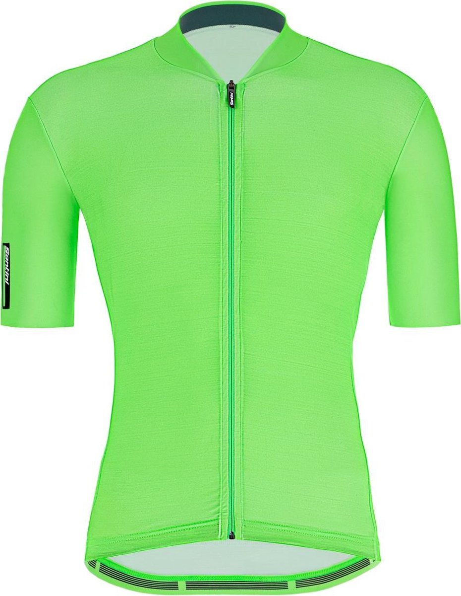 Santini Colore S/S Jersey Fluo Groen - Maat 3XL