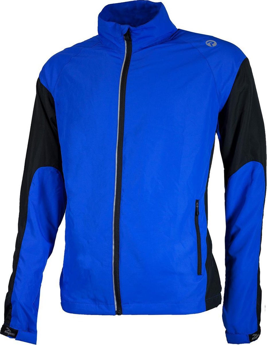 Rogelli Drummond Hardloopjack Heren  Sportjas - Maat S  - Mannen - blauw/zwart