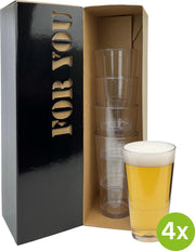 Cadeauset 4 stuks Bierglas Amsterdam