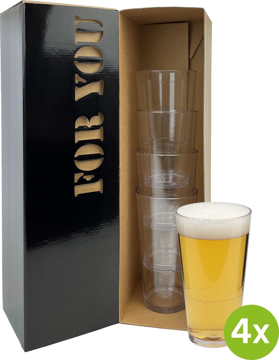 Cadeauset 4 stuks Bierglas Amsterdam