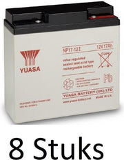 8 Stuks Yuasa lead-acid Batterij NP17-12
