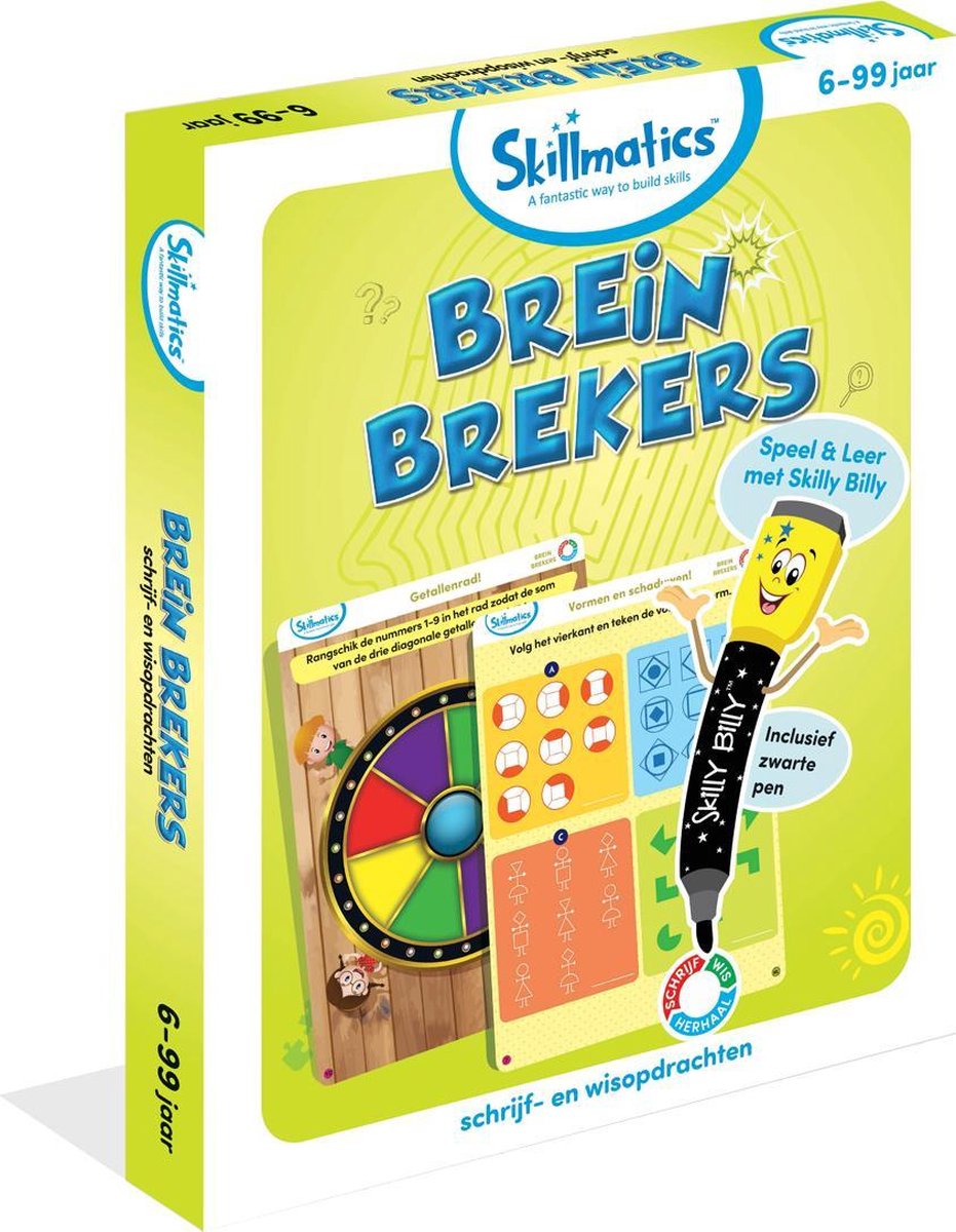 Skillmatics - Brein Brekers - hoofdrekenen - vergelijkingen - patronen herkennen