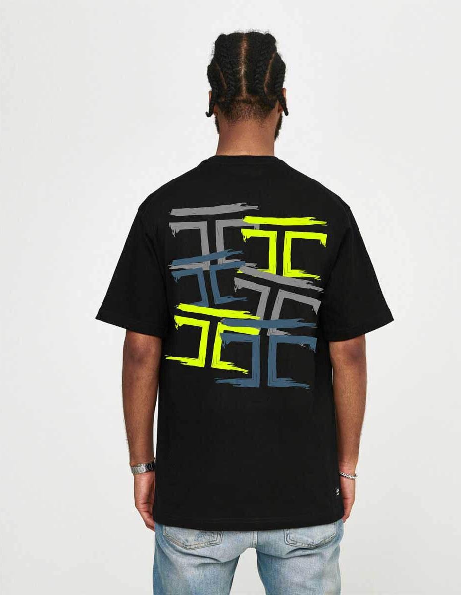 JORCUSTOM AllOver Loose Fit T-Shirt - Zwart - Volwassenen - Maat XL
