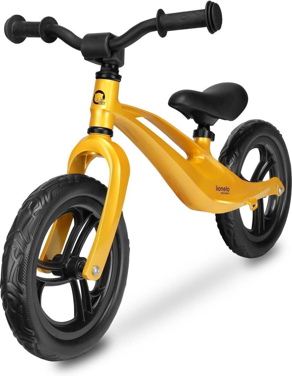 Loopfiets Lionelo Bart Goud kleur magnesium laag gewicht 3 kg