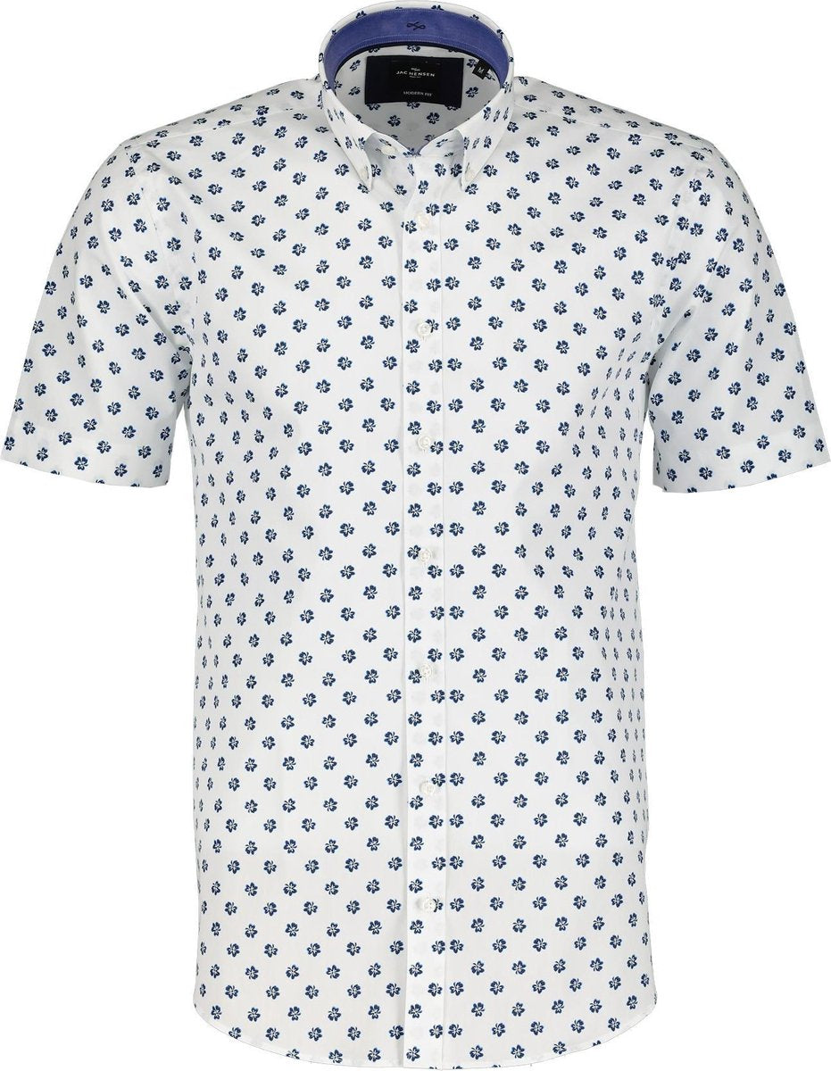 Jac Hensen Overhemd - Modern Fit - Wit - 4XL Grote Maten