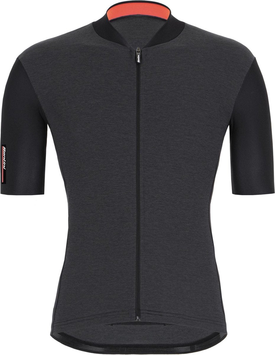 Santini Colore S/S Fietsshirt - Maat XL  - Mannen - zwart