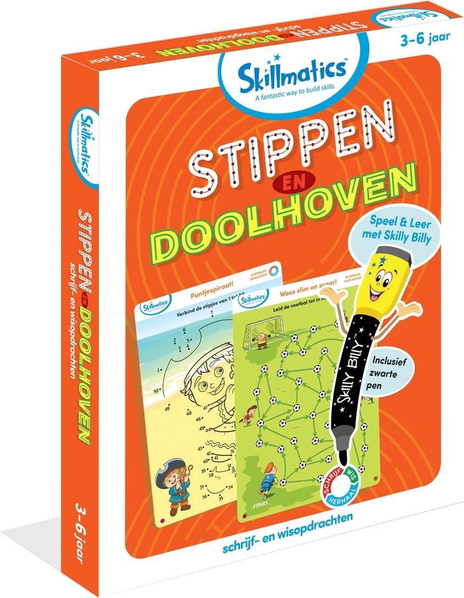 Skillmatics - Stippen en Doolhoven - concentratie - schrijven - logisch redeneren