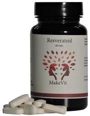 MakeVit Resveratrol - 60 tabletten - Lichaamscellen - Cholesterol - Hart - Bloedvaten - Duizendknoop