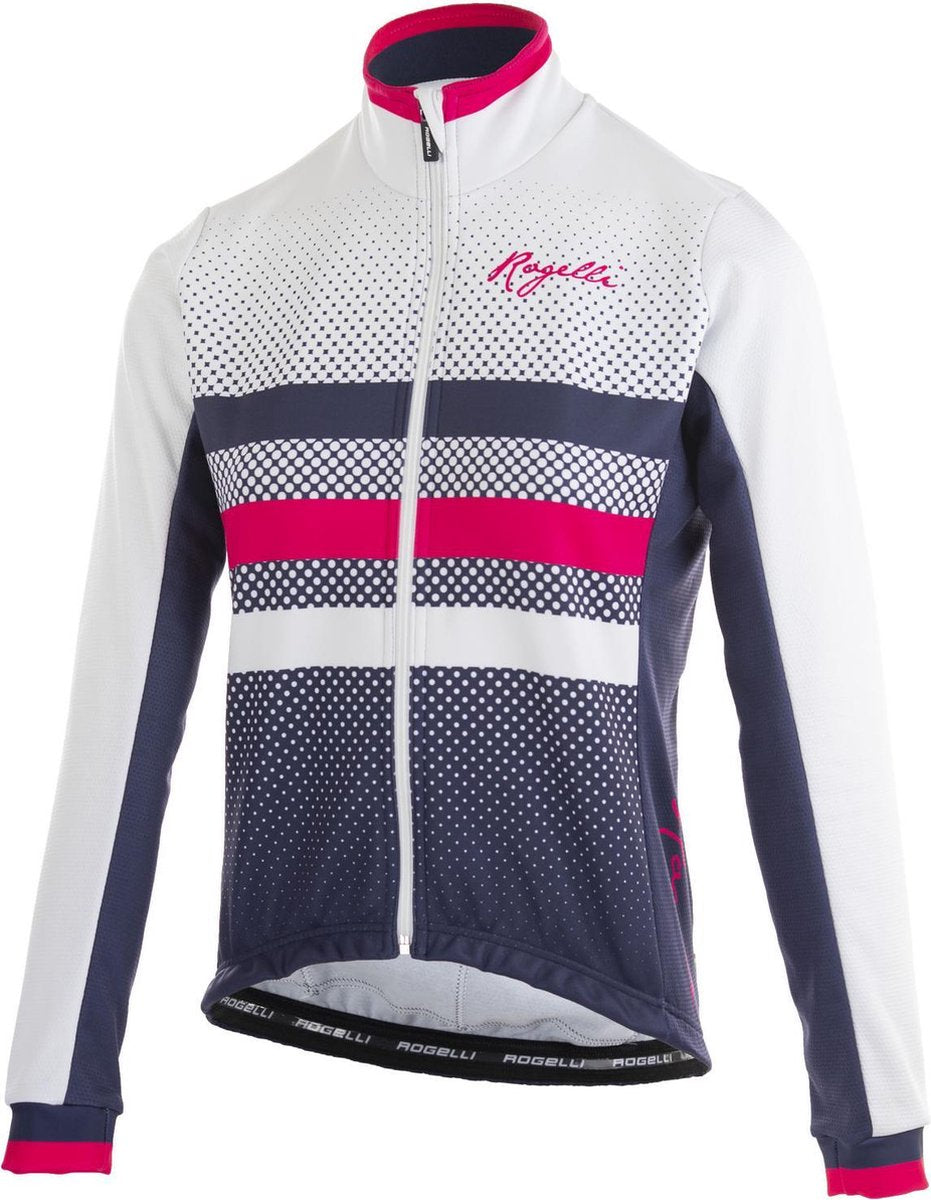Ds Winterjack Dot- Blauw/Wit/Roze XS