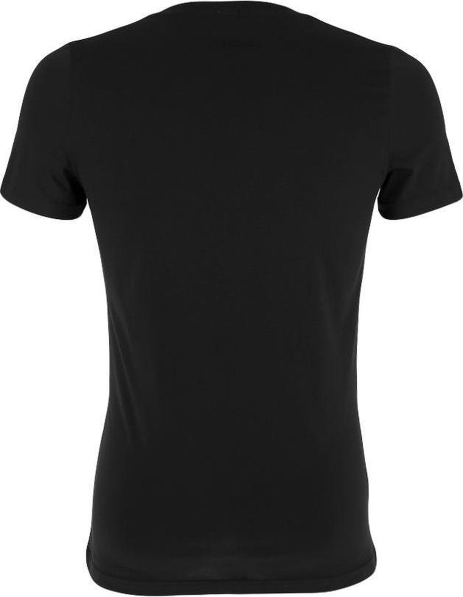 HOM supreme cotton V-hals shirt zwart  - M