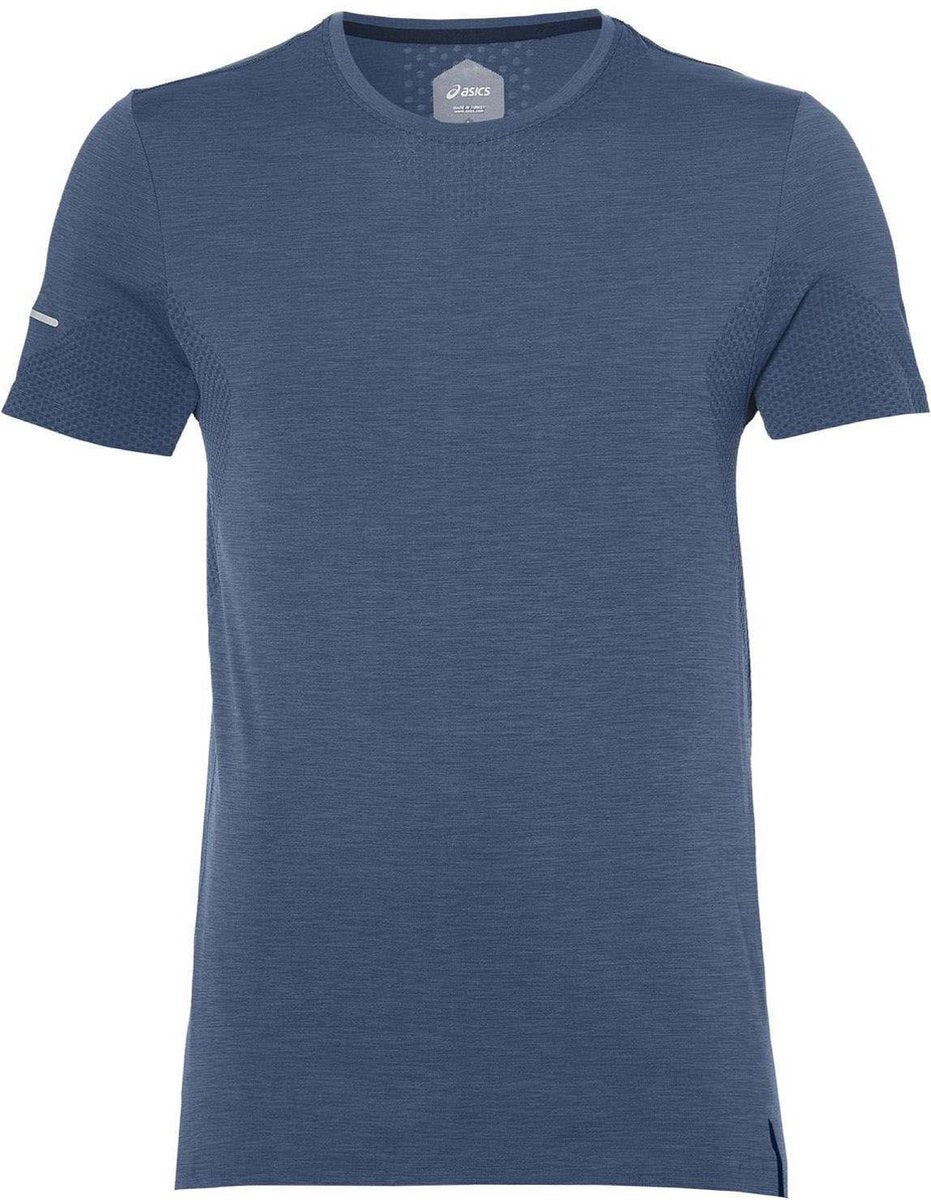 Heren T-shirt Seamless SS Dark Blue Heather
