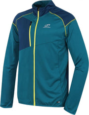 Hannah Outdoorjas Mack Heren Polyester/elastaan Blauw/geel Mt M