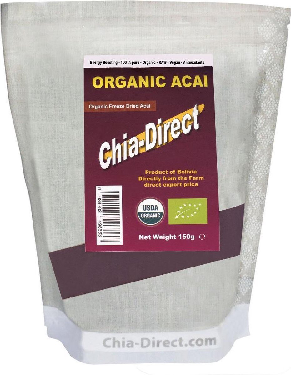 2 x 150g acai poeder bio - prijs incl verzending