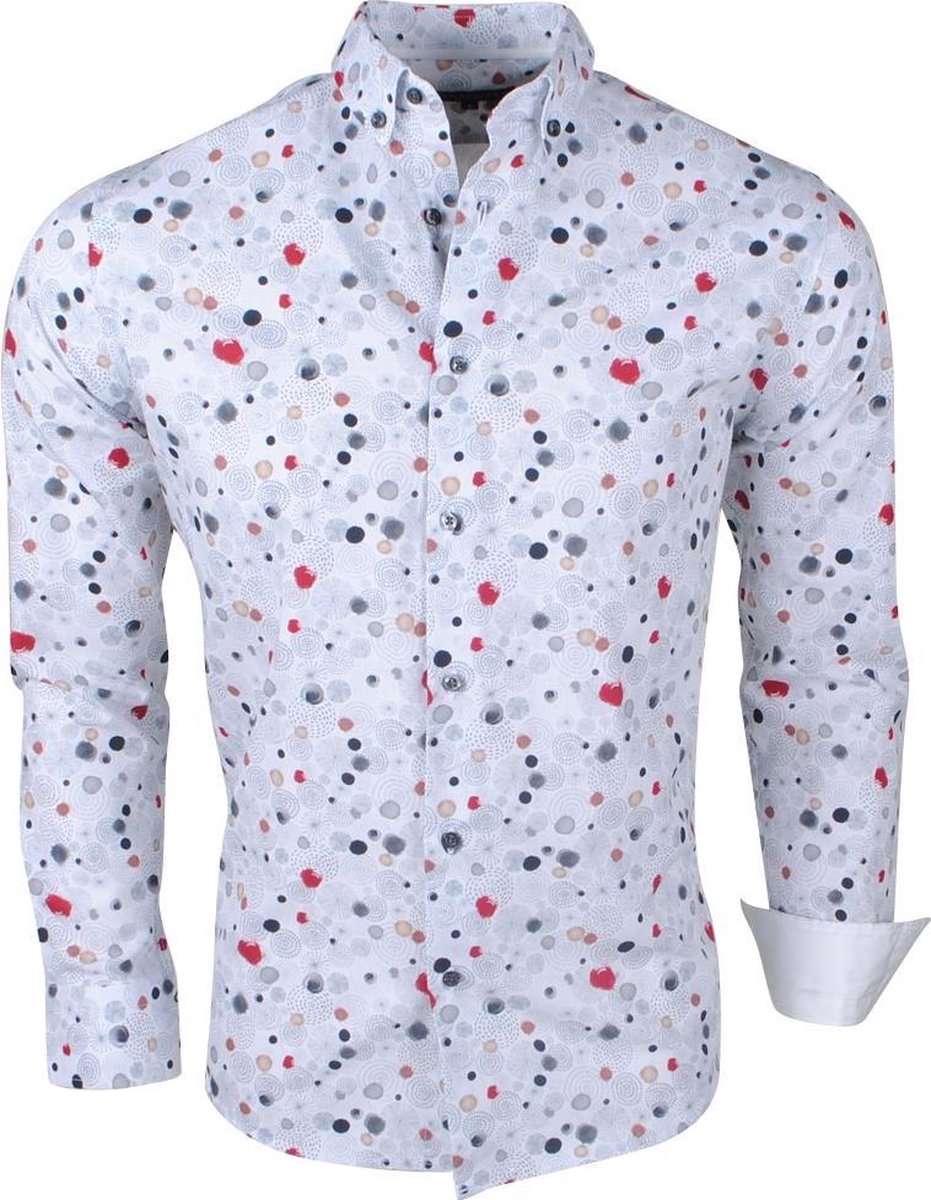 Jan Paulsen - Heren Design Overhemd - Regular Fit - Wit