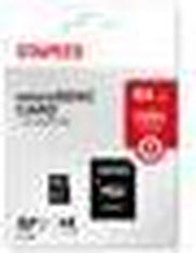 MicroSDHC Staples 64GB with SD adapter