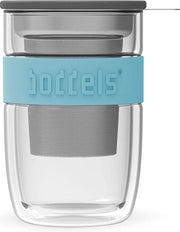 Boddels SEEV dubbelwandig theeglas - 38 cl - Turquoise