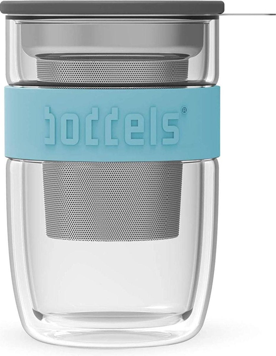 Boddels SEEV dubbelwandig theeglas - 38 cl - Turquoise