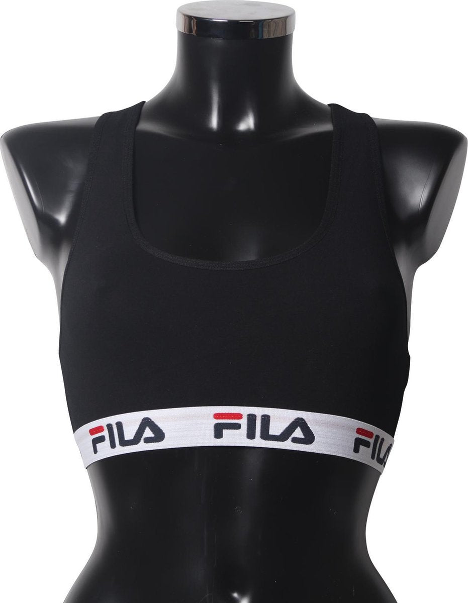 Fila - Dames - Woman bra elastic with logo   - Zwart - M