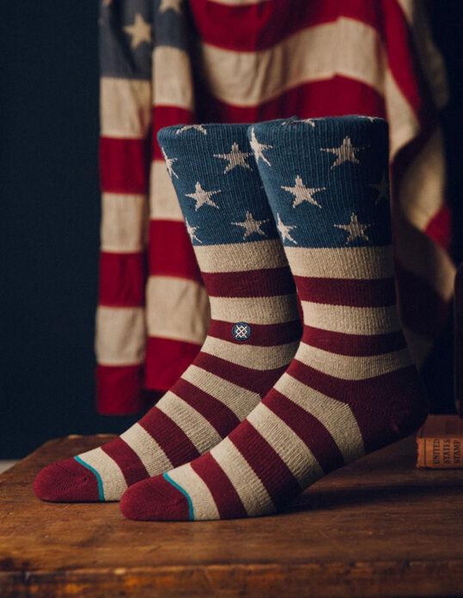 Fun sokken 'Vintage American Flag' (92192)
