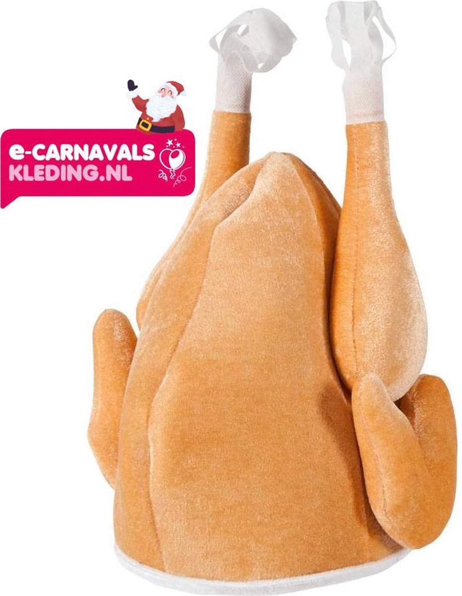 Kalkoen muts | Muts gebraden kalkoen voor kerst | Kerstmuts gebraden chicken