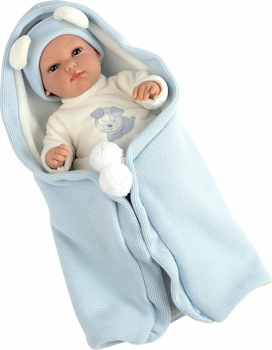 Arias baby pop blank EREA 33 cm blauw