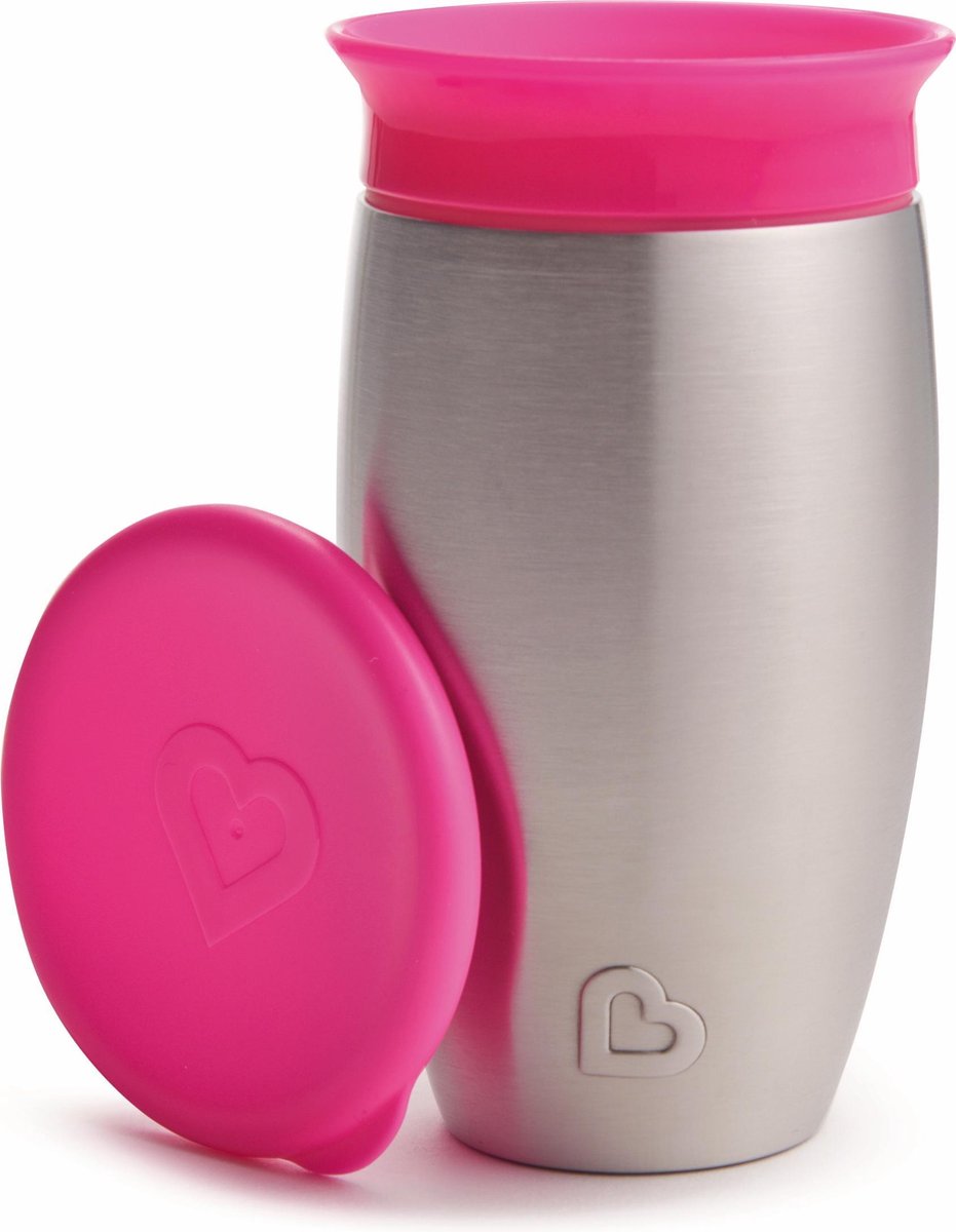 Munchkin Miracle 360 Peuter Drinkbeker - steel pink