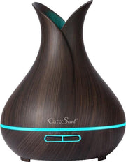 CareScent Aroma Mist Diffuser 400 ml voor Aromatherapie | Geur Diffuser | Olie Diffuser Donker Hout Geurverspreider met Gratis Etherische Olie (10 ml)