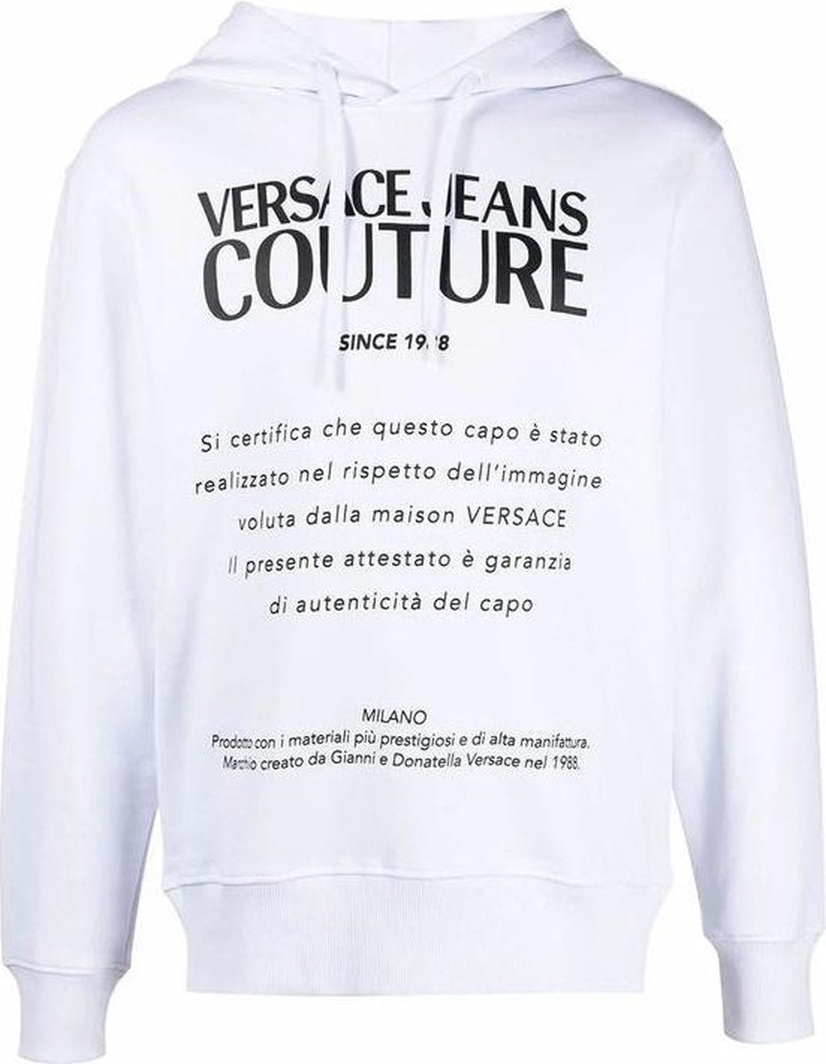 Versace Jeans Couture Hoodie Wit  heren maat L