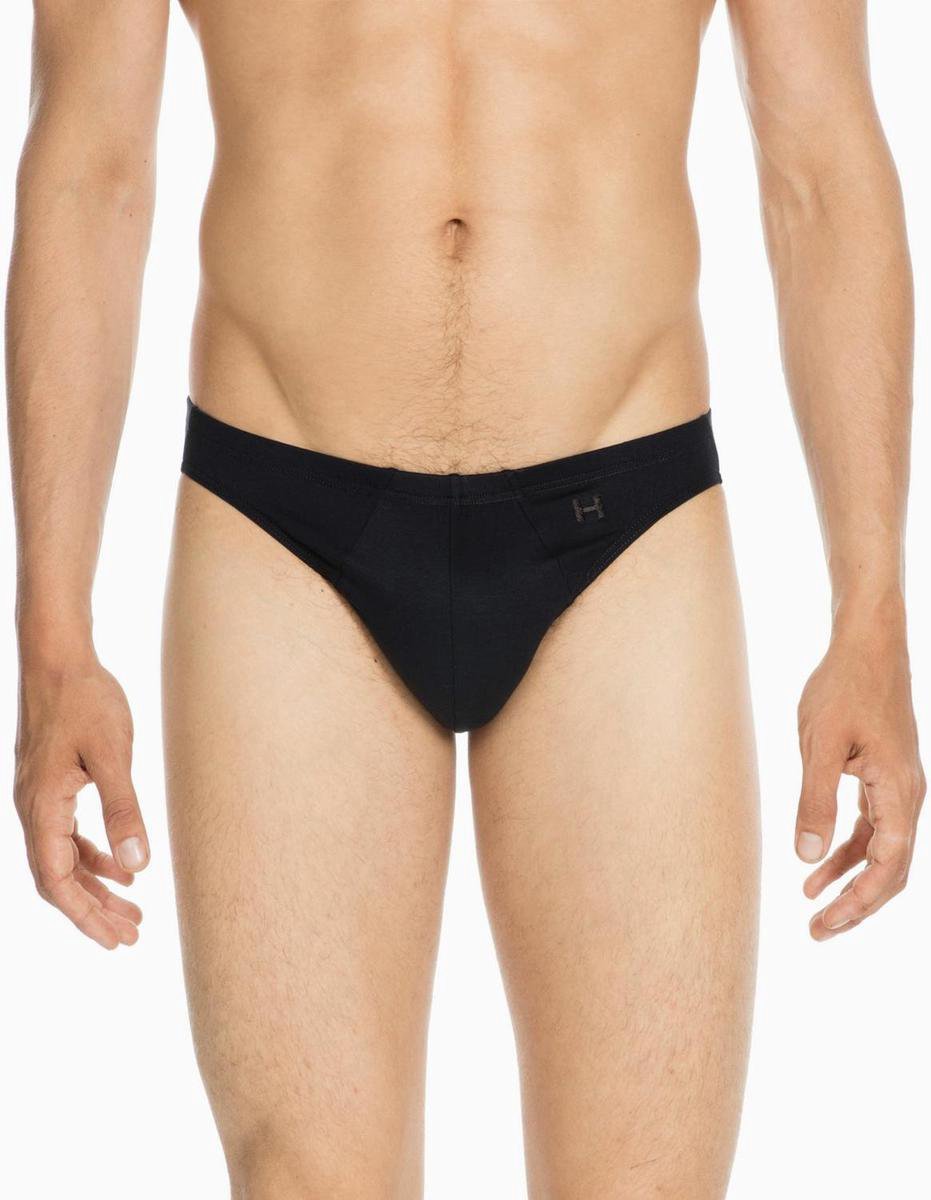 HOM CLASSIC Zwarte Micro Slip Katoen En Modal - M