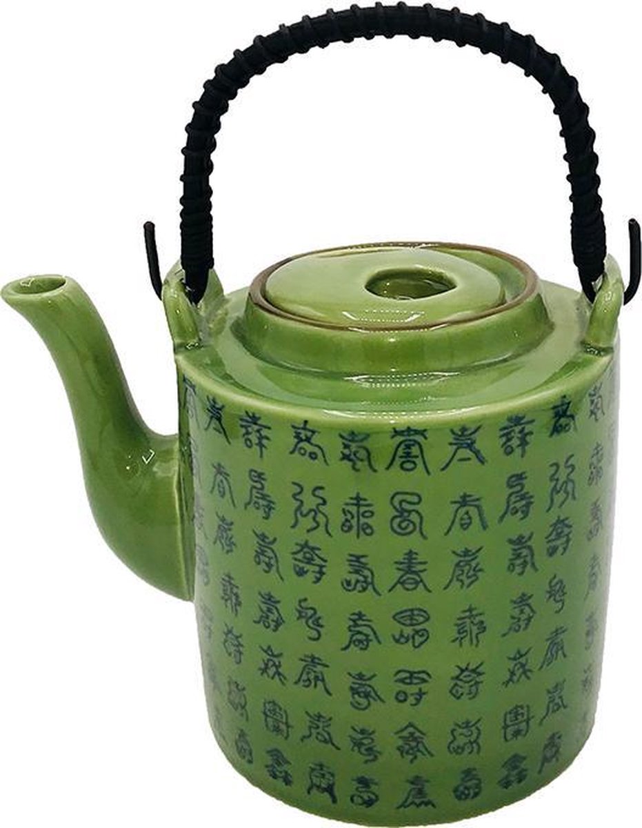 Theepot porselein - Chinees motief - 1 liter