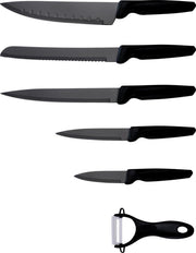YILTEX – Messenset – Set van 6 st – Zwart